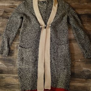 Roots wool long cardigan medium